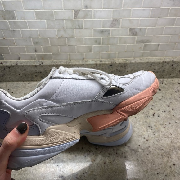 Adidas falcon white women’s running shoes - Picture 5 of 10